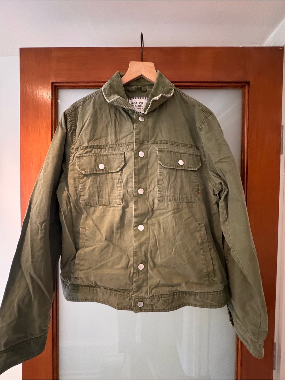 Scotch & Soda Olive Green Military Field Jacket